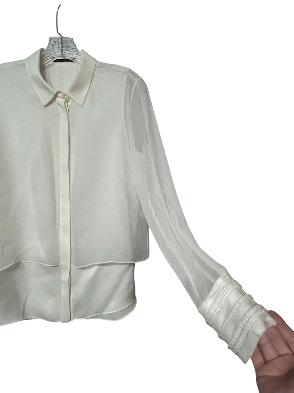 Elie Tahari NWT 100% silk blouse - Picture 6 of 9